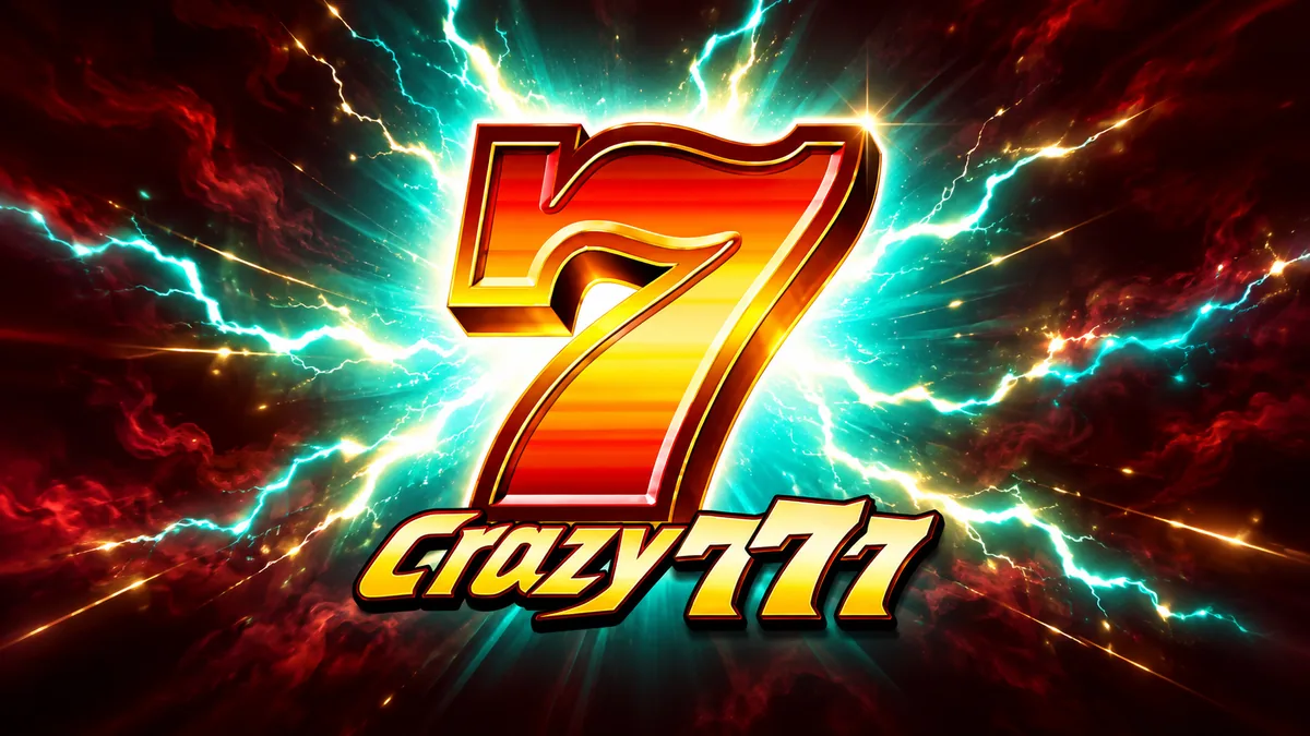 Portada de Crazy 777 de TaDa Gaming con el número 777 y elementos de tragamonedas clásica.